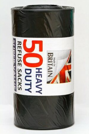 300 X STRONG HEAVY DUTY BLACK BIN LINERS RUBBISH BAGS WASTE REFUSE SACKS